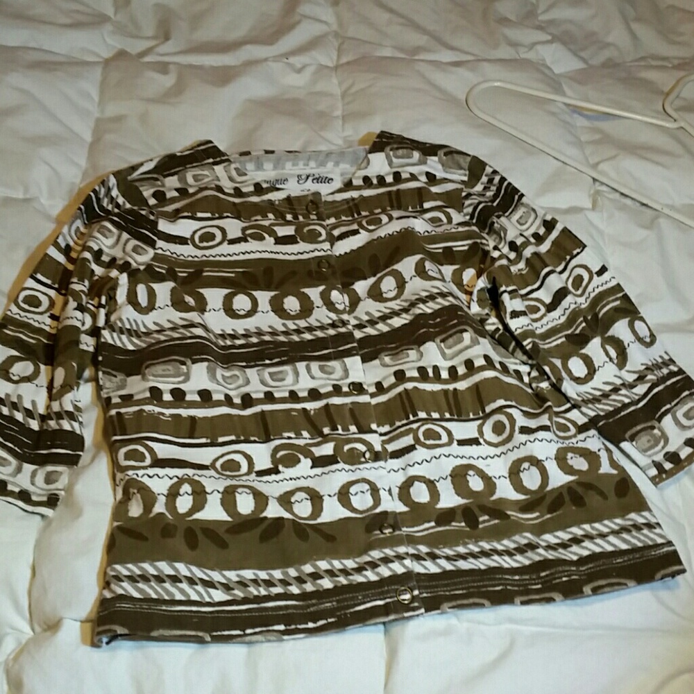 Women's snap down top